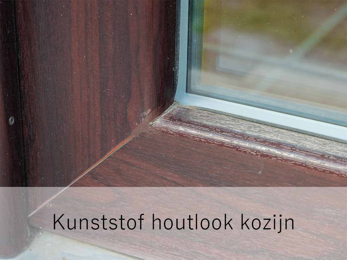 Houtlook kunststof kozijn