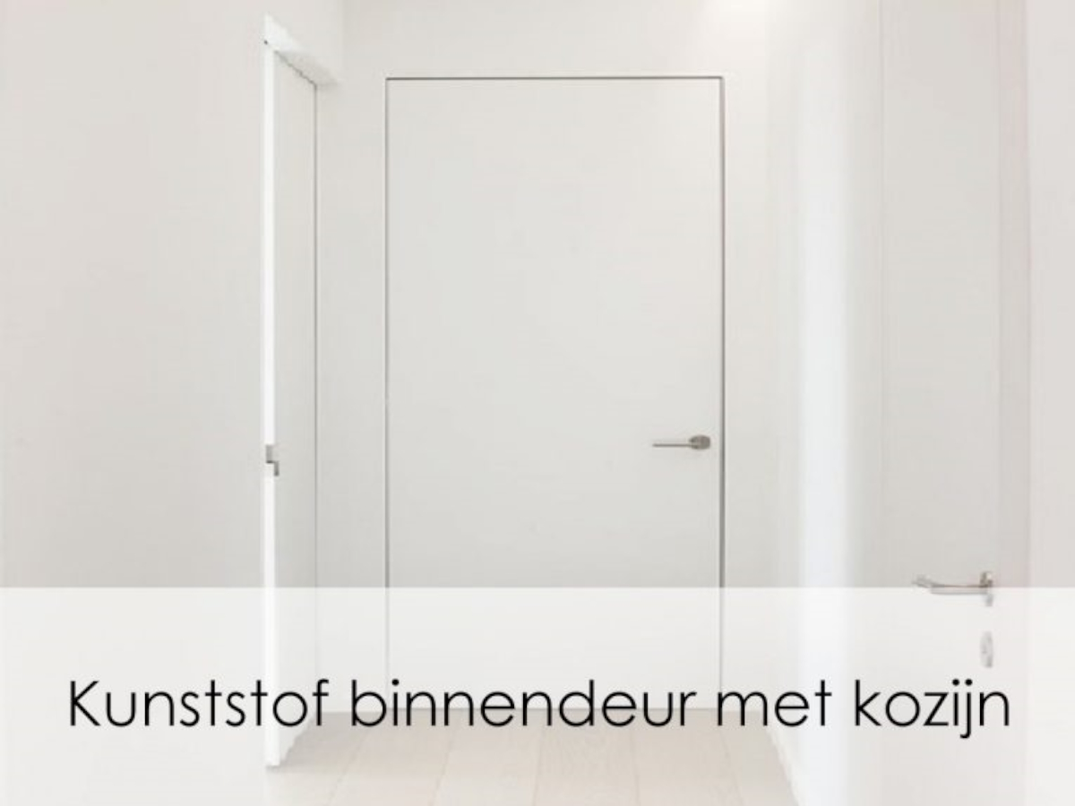 kunststof binnen deur met kozijn