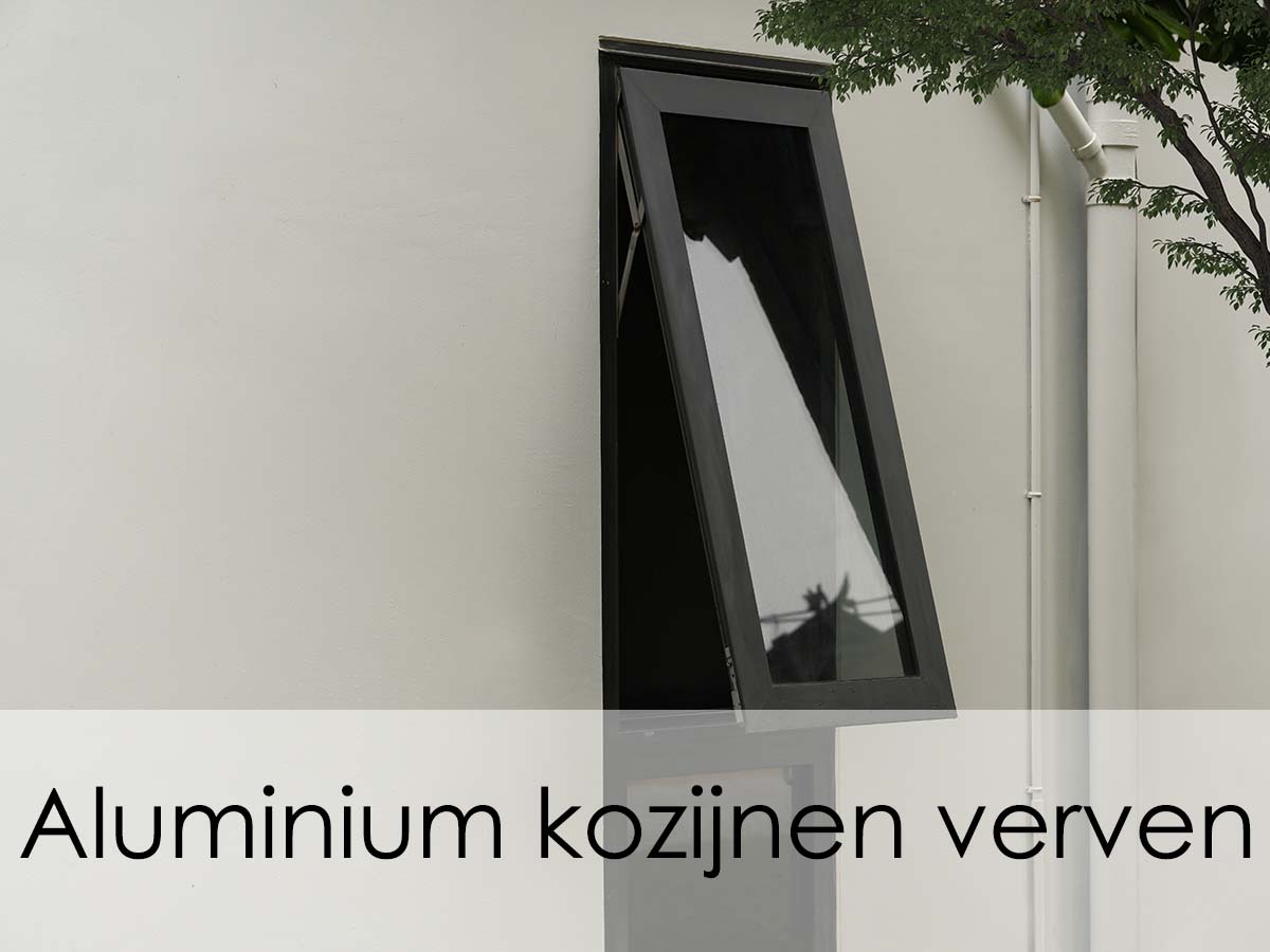 Aluminium kozijnen verven