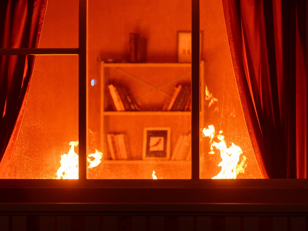 brand in huis 