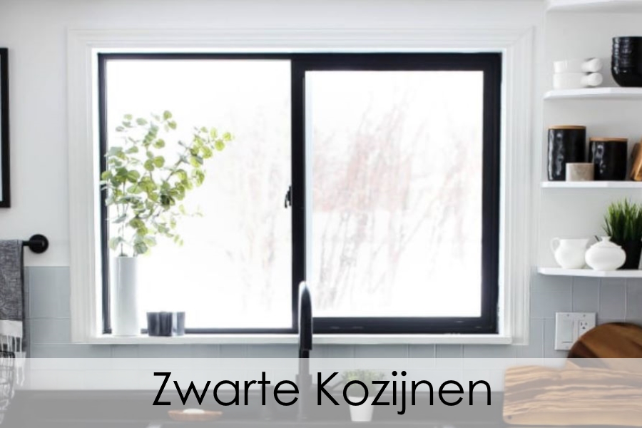 Zwarte kozijnen